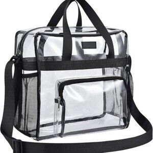 Stadium Approved Clear Tote Bag 12x6x12 - Waterproof for Events & Concerts